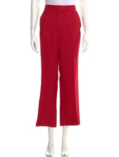Pre-owned Apiece Apart Wide Leg Pants In Red