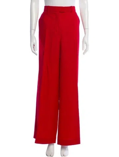 Pre-owned Apiece Apart Wide Leg Pants In Red