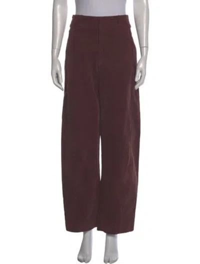 Pre-owned Apiece Apart Wide Leg Pants In Red