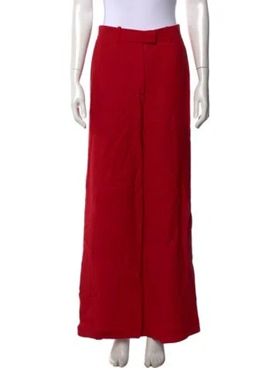 Pre-owned Apiece Apart Wide Leg Pants In Red