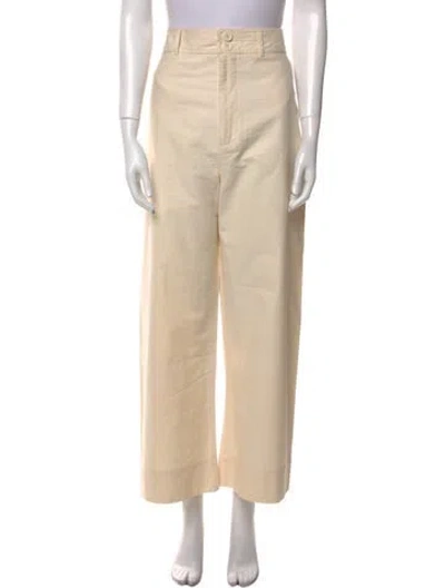 Pre-owned Apiece Apart Wide Leg Pants In White