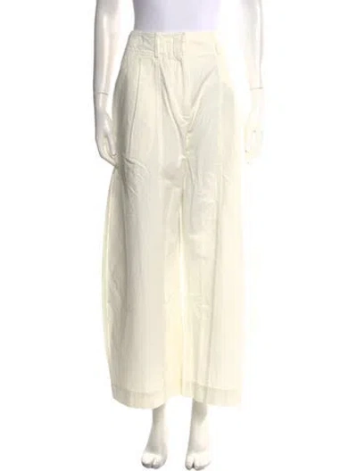 Pre-owned Apiece Apart Wide Leg Pants In White