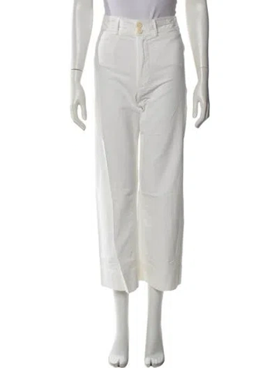 Pre-owned Apiece Apart Wide Leg Pants In White