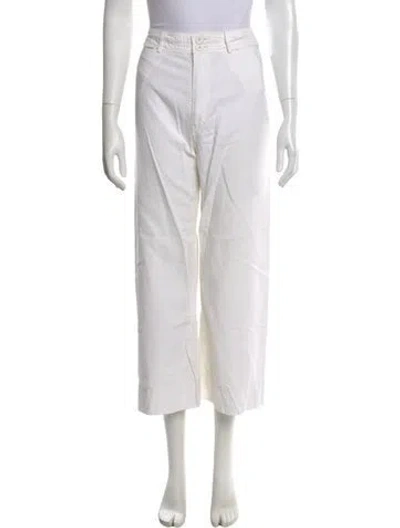 Pre-owned Apiece Apart Wide Leg Pants In White