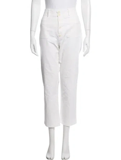 Pre-owned Apiece Apart Wide Leg Pants In White