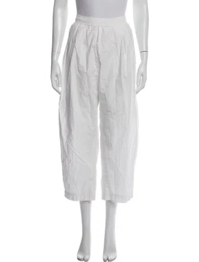 Pre-owned Apiece Apart Wide Leg Pants In White