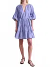 Apiece Apart Cefalu Mini Dress In English Manor In Blue