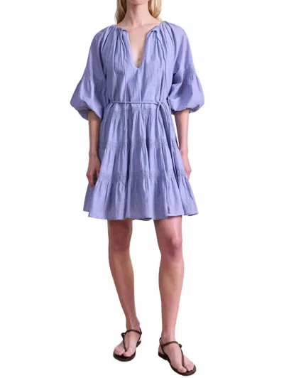 Apiece Apart Women's Cefalu Mini Dress In Blue