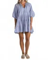 Apiece Apart Cefalu Mini Dress In English Manor In Blue