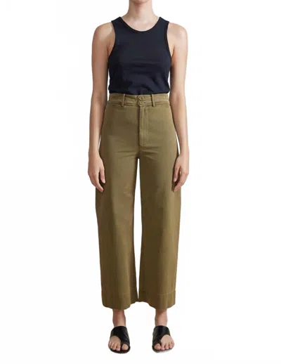 Apiece Apart Women's Chino Merida Pant In Olive In Green