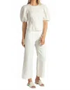 Apiece Apart Women's Classic Merida Pant In Cream In White