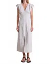 Apiece Apart Shift Maxi Dress In Flax In Gray