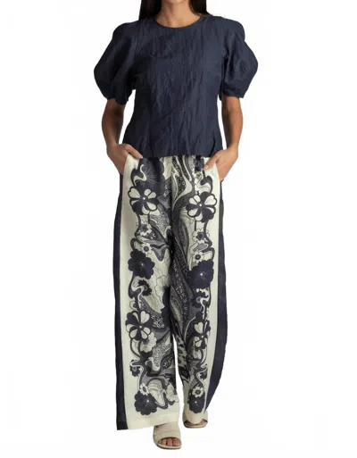 Apiece Apart Women's Lino Top In Navy In Blue