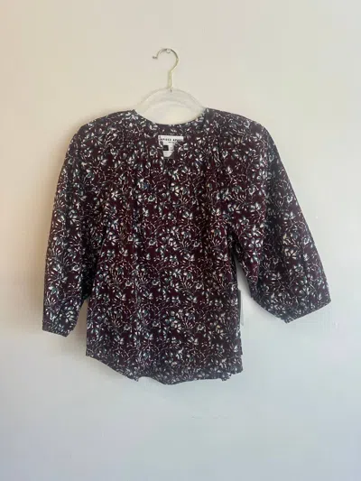 Apiece Apart Women's Mitte Top In Mira Floral Wine In Purple