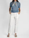 Apiece Apart Women's Silk Cashmere Top In Blue Fog In Multi
