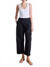 Apiece Apart Spa Pleat Pant In Black In Black
