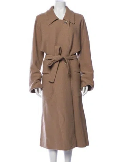 Pre-owned Apiece Apart Wool Coat In Brown