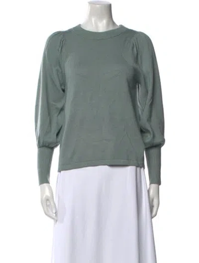 Pre-owned Apiece Apart Wool Crew Neck Sweater In Green