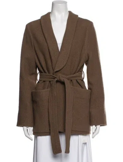 Pre-owned Apiece Apart Wool Jacket In Brown