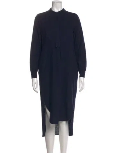 Pre-owned Apiece Apart Wool Midi Length Dress In Blue