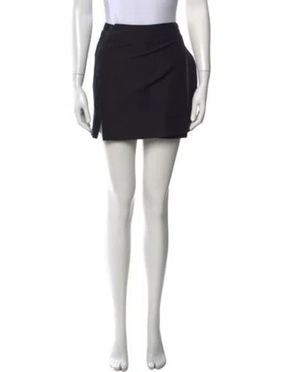 Pre-owned Apiece Apart Wool Mini Skirt W/ Tags In Black