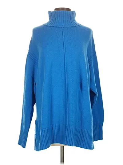 Pre-owned Apiece Apart Wool Pullover Sweater In Blue