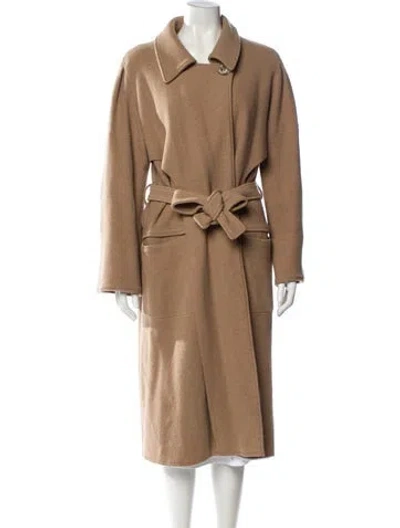 Pre-owned Apiece Apart Wool Trench Coat In Neutral