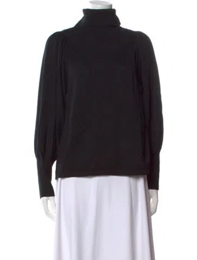 Pre-owned Apiece Apart Wool Turtleneck Sweater In Black