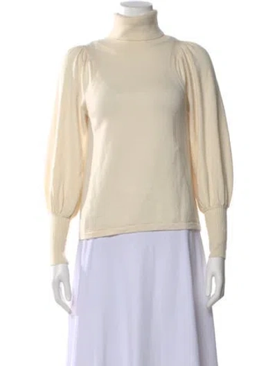 Pre-owned Apiece Apart Wool Turtleneck Sweater In Neutral