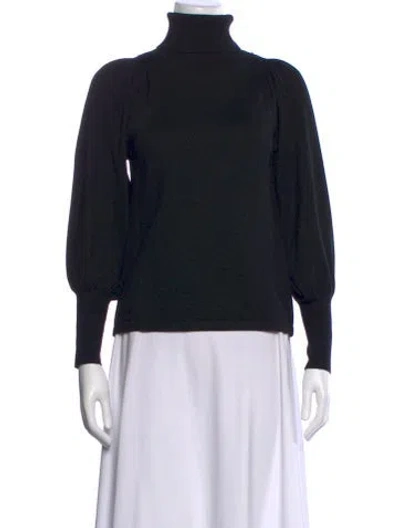 Pre-owned Apiece Apart Wool Turtleneck Top In Black