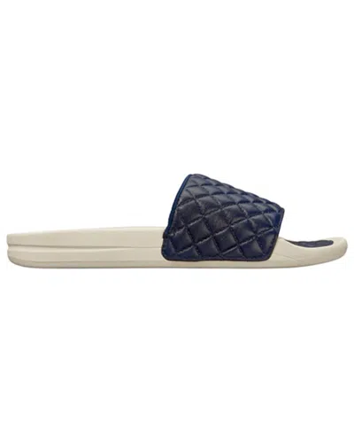 Apl Athletic Propulsion Labs Apl Lusso Leather Slide In Blue
