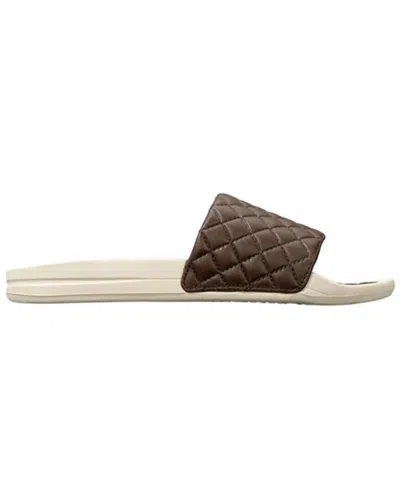 Apl Athletic Propulsion Labs Apl Lusso Leather Slide In Brown