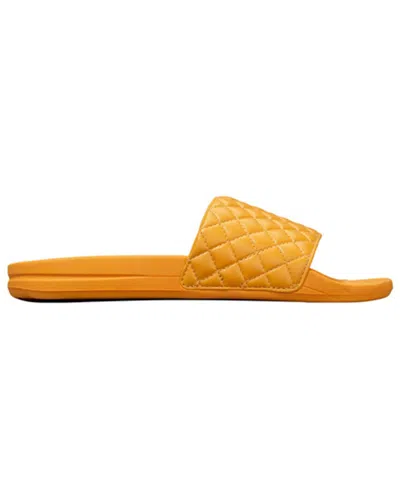 Apl Athletic Propulsion Labs Apl Lusso Leather Slide In Orange