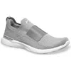 Apl Athletic Propulsion Labs Apl Techloom Bliss Knit Running Shoe In Cement/white