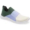 Apl Athletic Propulsion Labs Apl Techloom Bliss Knit Running Shoe In Green/bellflower/pristine
