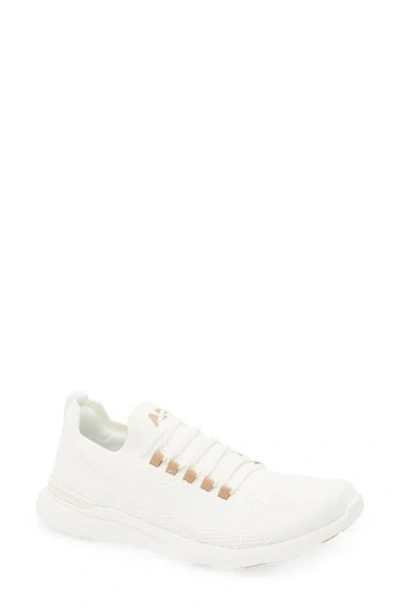 Apl Athletic Propulsion Labs Apl Techloom Breeze Knit Running Shoe In Ivory/gum
