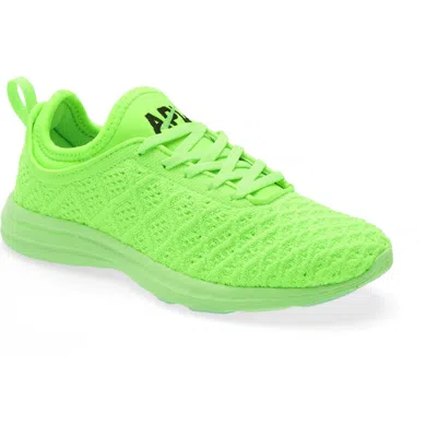 Apl Athletic Propulsion Labs Apl Techloom Phantom Running Shoe In Green/black/clear