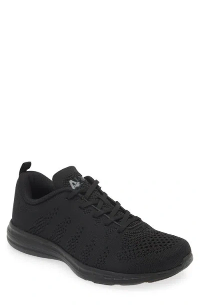 Apl Athletic Propulsion Labs Apl Techloom Pro Knit Running Shoe In Black