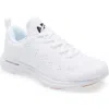 Apl Athletic Propulsion Labs Apl Techloom Pro Knit Running Shoe In White/black/gum