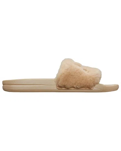 Apl Athletic Propulsion Labs Athletic Propulsion Labs Shearling Slide In Gold