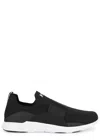 Apl Athletic Propulsion Labs Athletic Propulsion Labs Techloom Bliss Black Stretch-knit Sneakers In Black