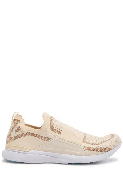 Apl Athletic Propulsion Labs Athletic Propulsion Labs Techloom Bliss Knitted Sneakers In Beige