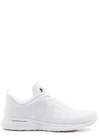 Apl Athletic Propulsion Labs Athletic Propulsion Labs Techloom Pro Pointelle-knit Trainers In White
