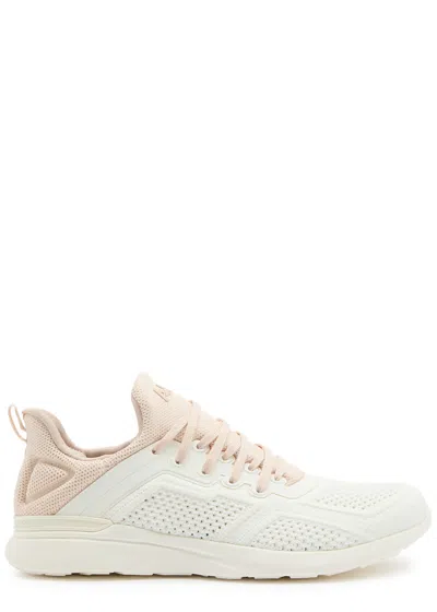 Apl Athletic Propulsion Labs Athletic Propulsion Labs Techloom Tracer Pointelle-knit Sneakers In Beige