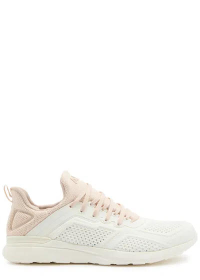Apl Athletic Propulsion Labs Athletic Propulsion Labs Techloom Tracer Pointelle-knit Trainers In Beige