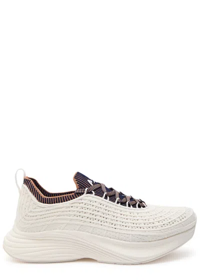 Apl Athletic Propulsion Labs Athletic Propulsion Labs Techloom Zipline Knitted Sneakers In Beige