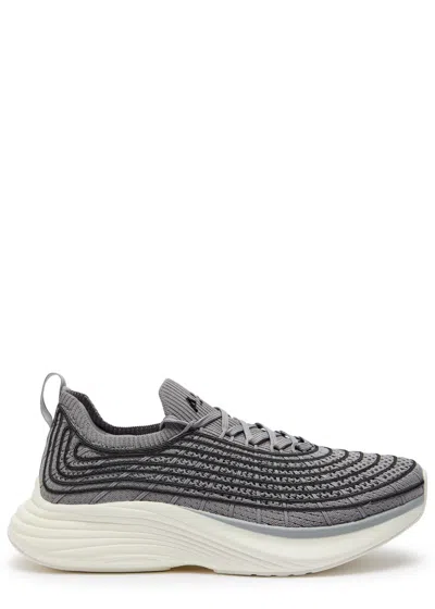 Apl Athletic Propulsion Labs Athletic Propulsion Labs Techloom Zipline Knitted Sneakers In Gray