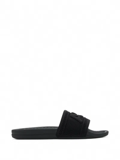 Apl Athletic Propulsion Labs Big Logo Techloom Sandals In Black