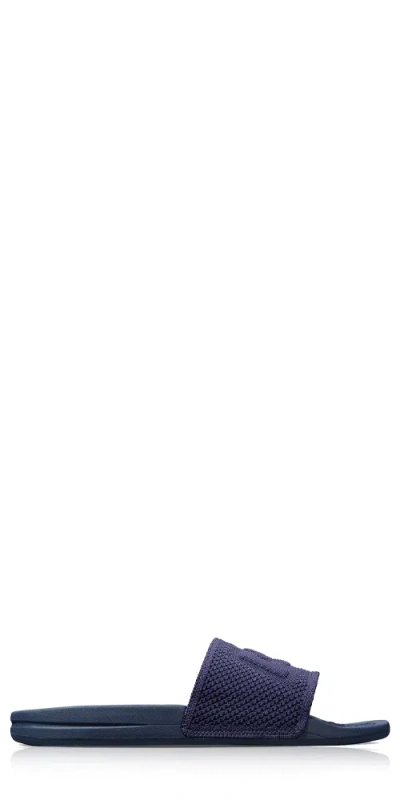 Apl Athletic Propulsion Labs Big Logo Techloom Slide Navy In Blue