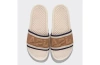 Apl Athletic Propulsion Labs Big Logo Techloom Slide Sandals In Alabaster/tan/navy